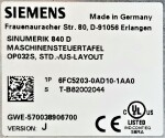 Siemens 6FC5203-0AD10-1AA0